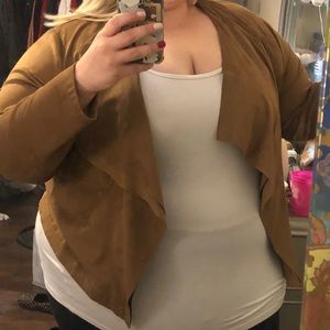 Suede Jacket Plus Size